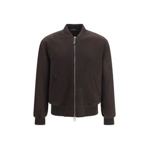 Brioni Brown Wool Oves Aries Men's Bomber